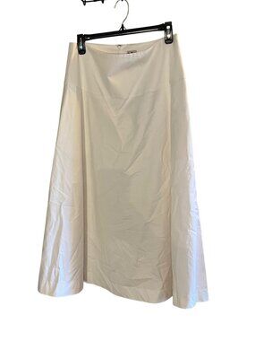 Worthington Womens Full Skirt White 6 Petite zip back classic New With Tags